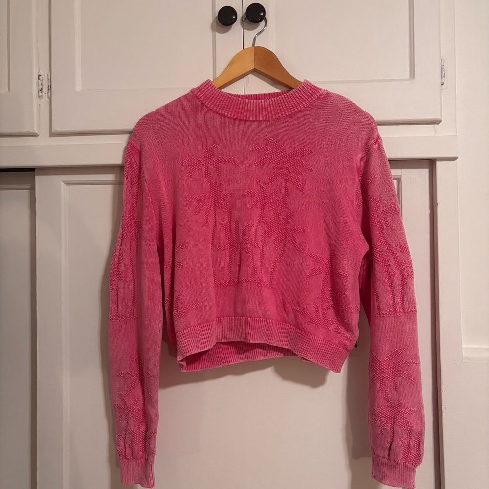 SCOTCH & SODA - Aloha Spirit Organic Paradise Pink Sweater (S)